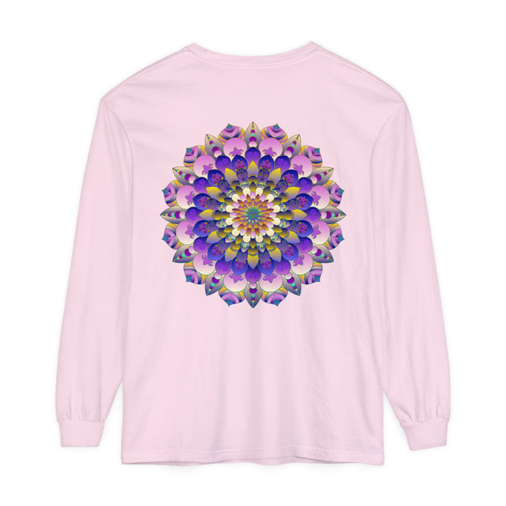 Colorful Mandala Long Sleeve T-Shirt - Psychedelic Art image 57