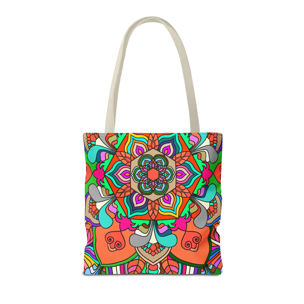 Colorful Mandala Tote Bag — Vibrant Boho All-Over Print Beach & Market Tote