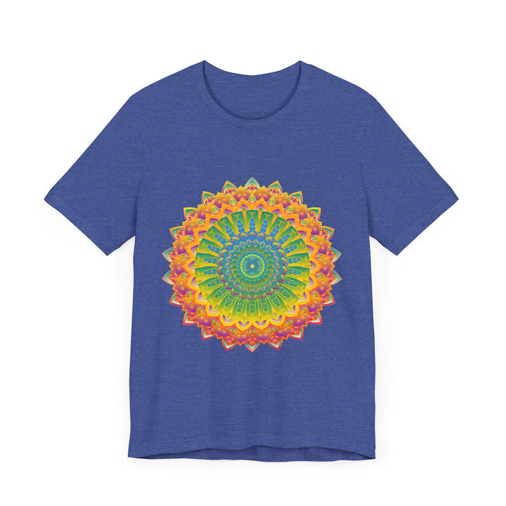 Vibrant Mandala Tee showcasing intricate art and design in beautiful, eye-catching colors