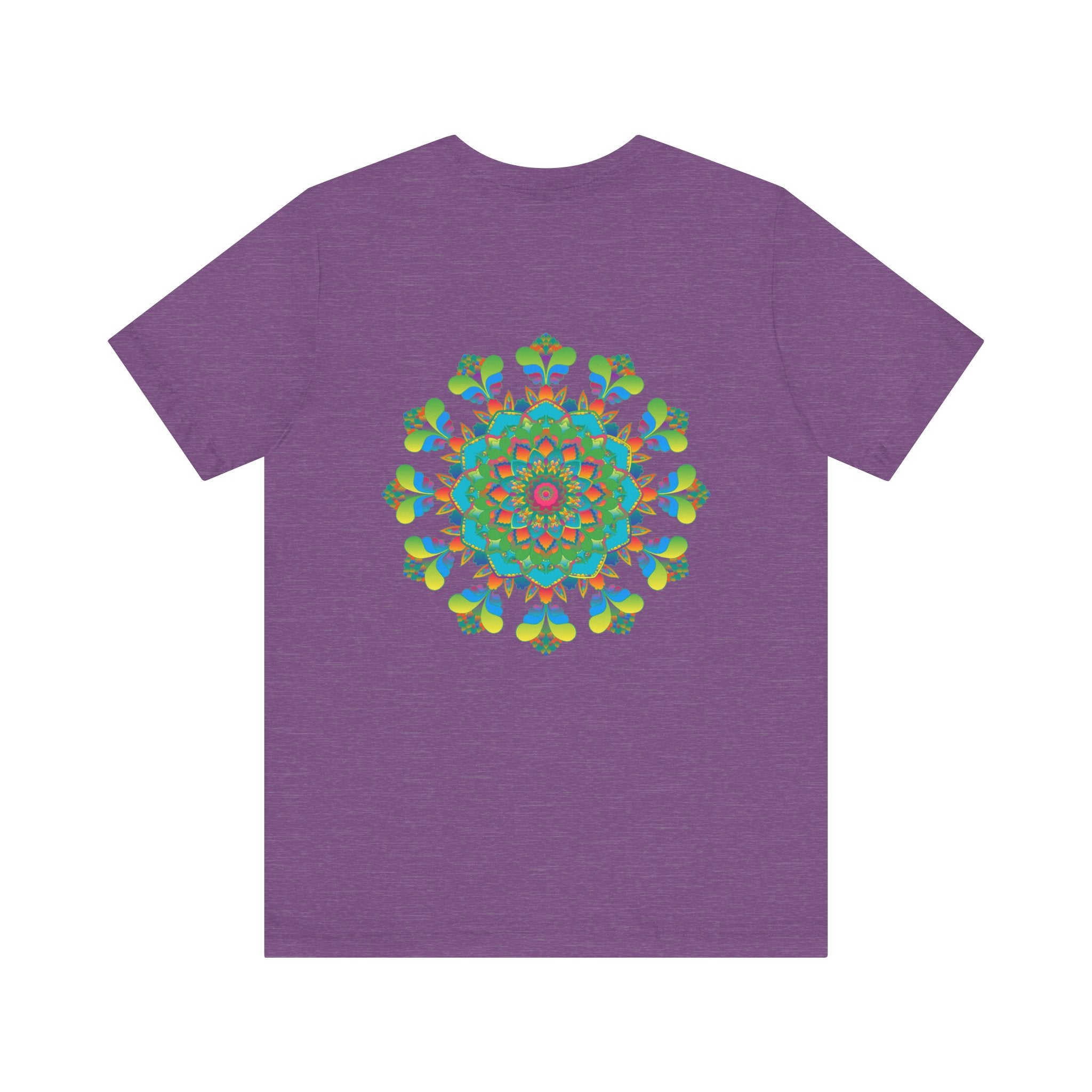 Colorful and intricate psychedelic mandala t-shirt with spiritual vibes and mesmerizing patterns