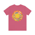 Vibrant Mandala Tee featuring intricate spiritual design for peace and harmony