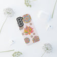 Light pink lotus flower mandala design phone case for stylish protection