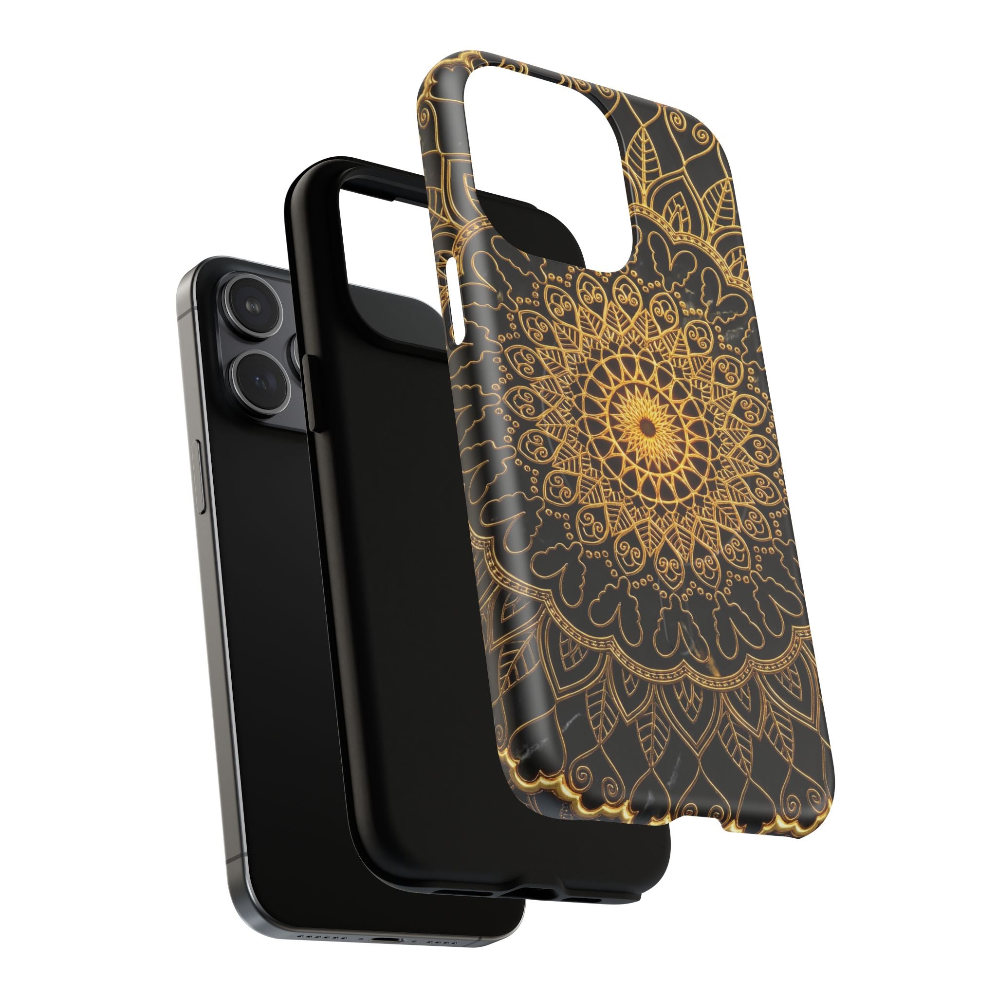 Mandala Gold Phone Case — Tough Magnetic iPhone Cover