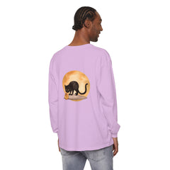 Kids' spooky black cat and moon Halloween t-shirt