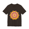 Vibrant Mandala Tee featuring a colorful and intricate design with vibrant hues and detailed patterns, perfect for adding a pop of color to your wardrobe