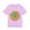 Beautifully detailed mandala tee with vibrant and intricate design