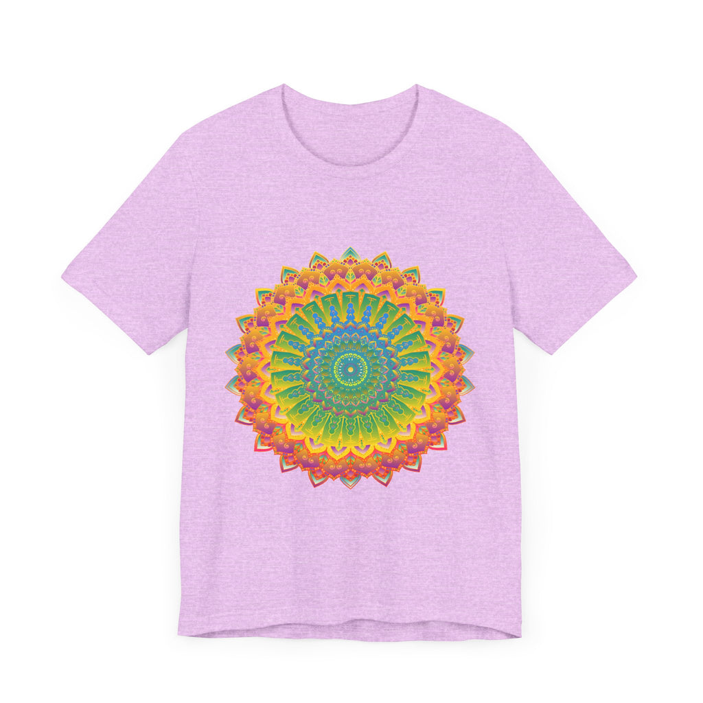 Beautifully detailed mandala tee with vibrant and intricate design