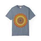 Sunburst Mandala T-Shirt — Vibrant Floral Boho Graphic Tee