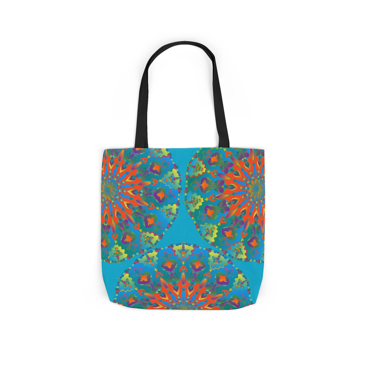 Canvas Tote Bag in Bright Tropical Colors for Summer Fun