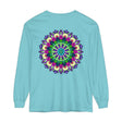 Colorful and intricate mandala design long sleeve unisex t-shirt for vibrant fashion statement