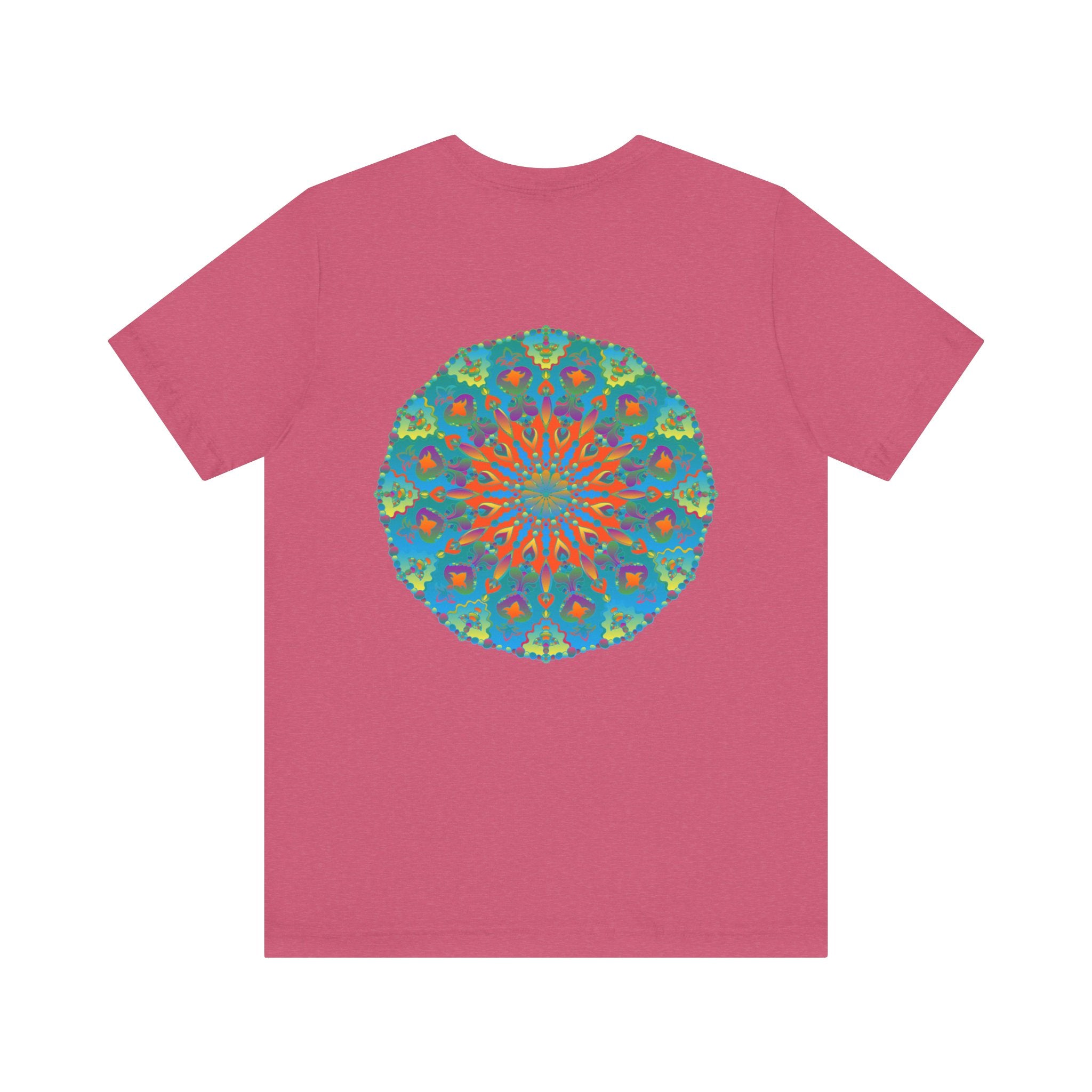 Beautiful Mandala Tee with intricate design symbolizing spiritual peace and harmony for a serene and tranquil vibe