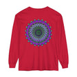 Intricate Mandala Unisex Long Sleeve T-Shirt with colorful and detailed design