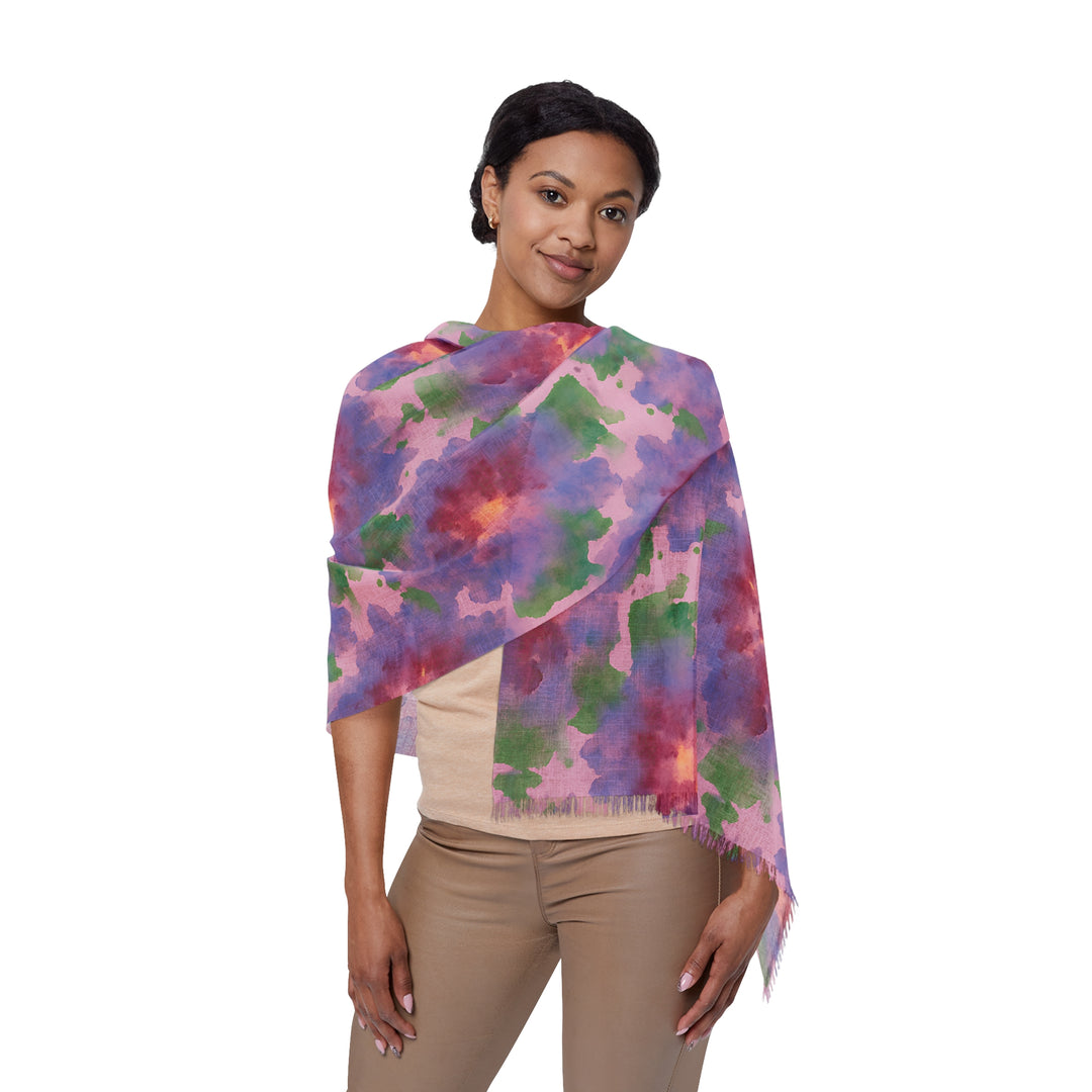 Light Watercolor Scarf – Soft Fashion Accessory for All Seasons