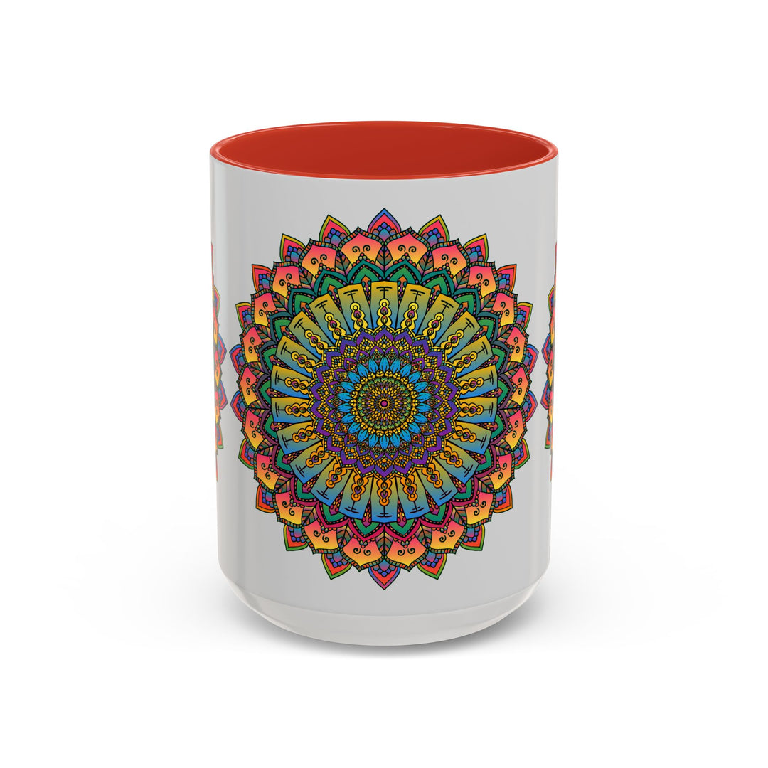 Mandala Art Mug featuring vibrant and intricate spiritual designs in a variety of colorful hues, perfect for adding a touch of enlightenment to your morning routine