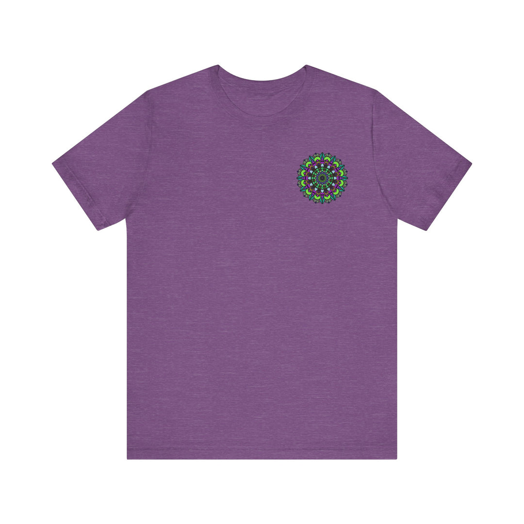 Beautiful Mandala Peace Tee in vibrant colors and intricate design