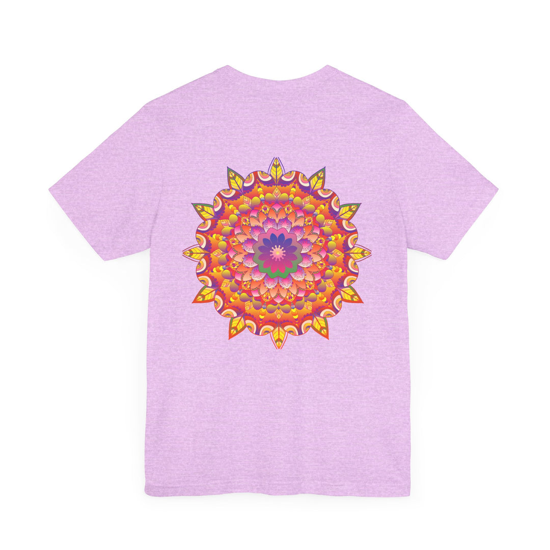 Vibrant Mandala T-Shirt featuring intricate spiritual design for peace and harmony