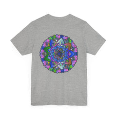 Vibrant mandala t-shirt featuring colorful spiritual design for peaceful vibes