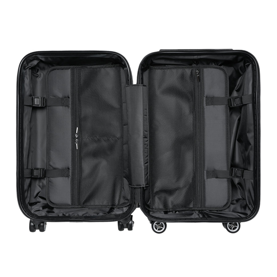 Pink Lotus Suitcase – Vibrant Floral Carry-On Luggage