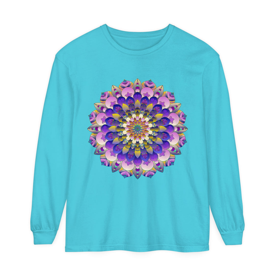 Colorful Mandala Long Sleeve T-Shirt - Psychedelic Art image 8