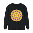 Colorful and intricate mandala design long sleeve t-shirt for men and women
