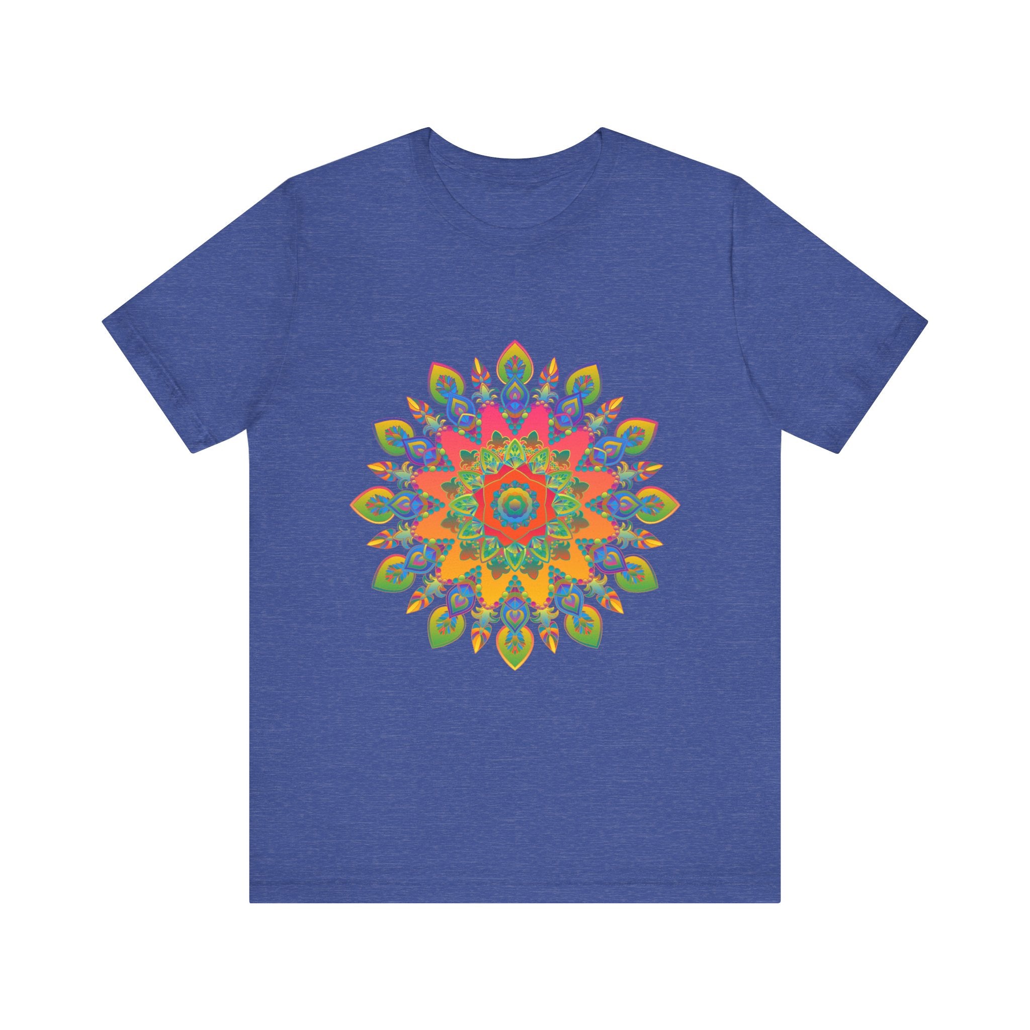 Vibrant Mandala Tee featuring an intricate and colorful design perfect for adding a pop of creativity to your wardrobe