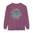 Colorful Mandala Unisex Long Sleeve T-Shirt featuring intricate, vibrant design