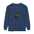 Black Cat Mystique Long Sleeve T-Shirt featuring a sleek, black cat design