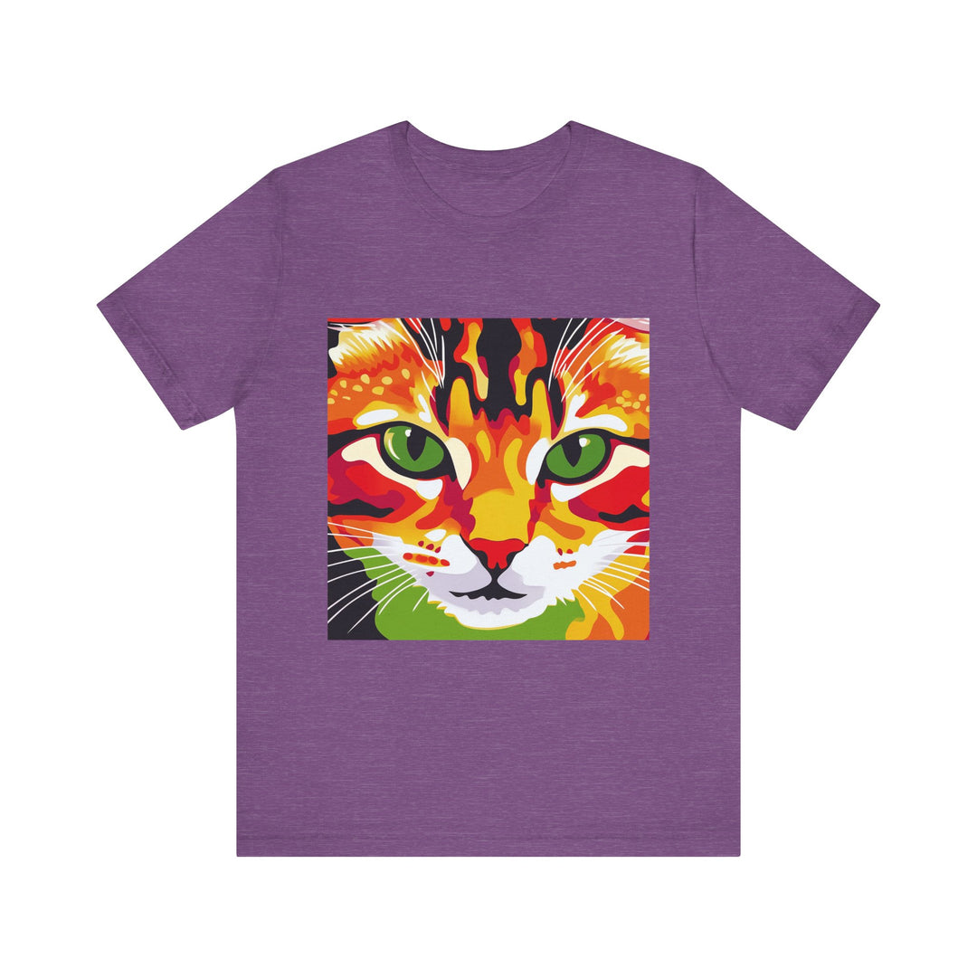 Abstract art of a beautiful Savanna Cat printed on a high-quality t-shirt