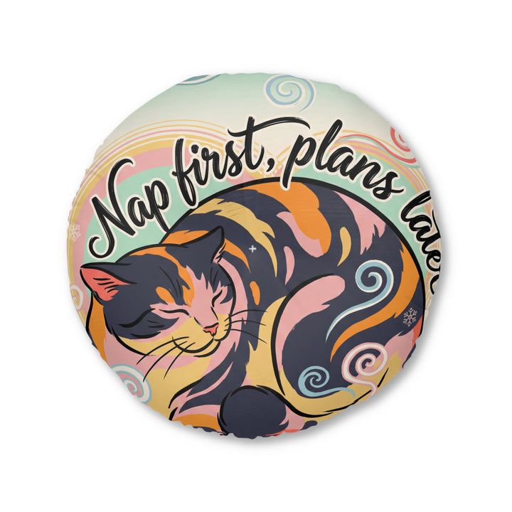 Gemütliches Ukiyo-e Katzen-Bodenkissen