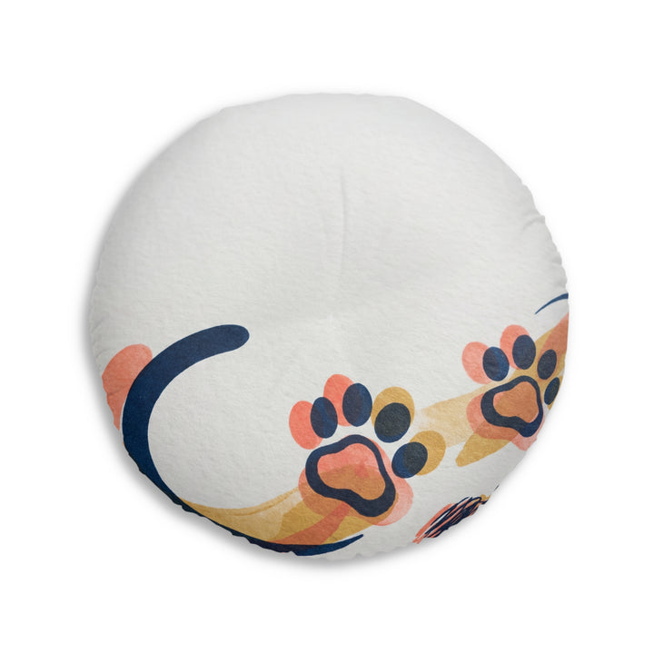 Sarcastic Cat Double-Exposure Floor Pillow
