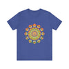 Vibrant Mandala Tee featuring intricate and colorful design, perfect for adding a pop of color to your wardrobe