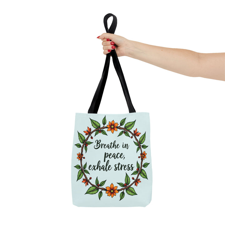 A serene style flower crown tote bag with beautiful floral design