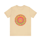 Colorful Mandala Tee with an Intricate Pattern featuring vibrant and intricate design inspired by traditional mandala art