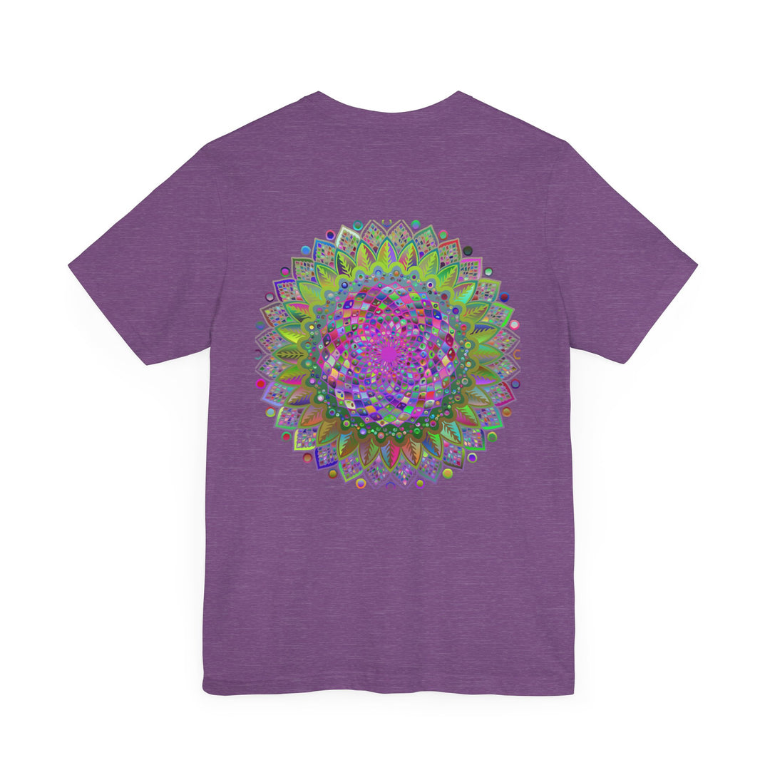 Elegant mandala tee with intricate design and vibrant colors