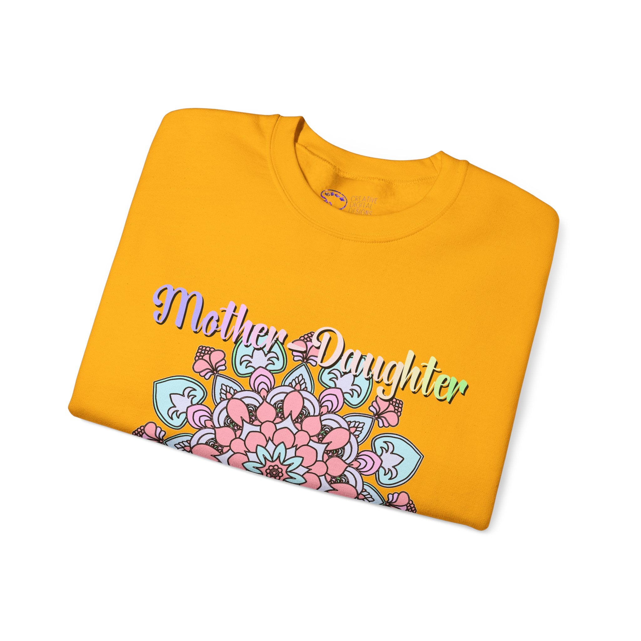 Sweatshirt mit Mandala-Muster zur Feier der Mutter-Tochter-Liebe