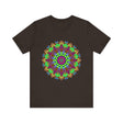 Vibrant Mandala Tee featuring a cosmic and interconnected design, perfect for adding a pop of color and spirituality to your wardrobe
