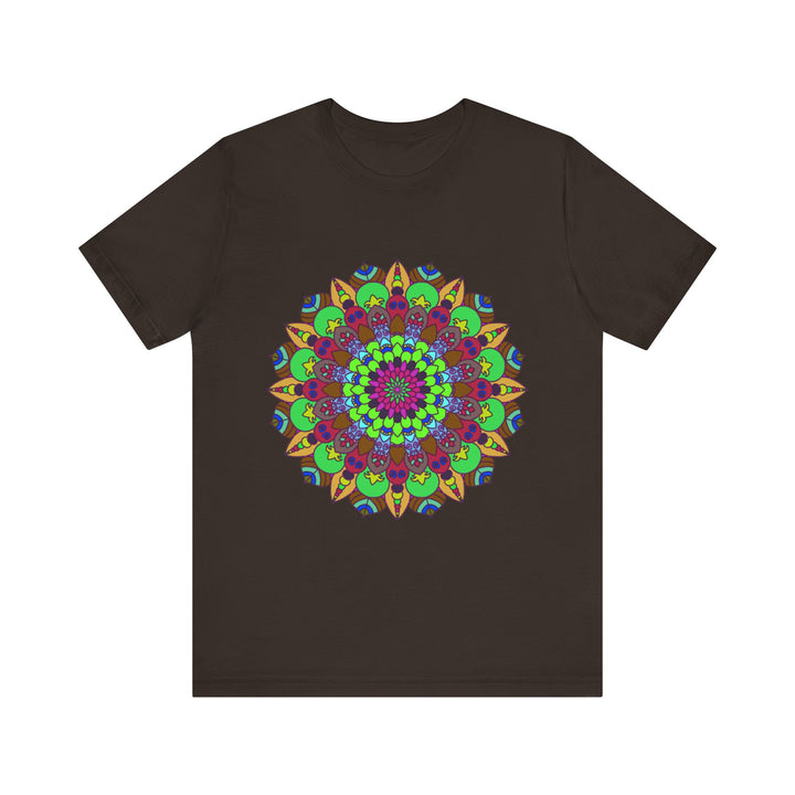 Vibrant Mandala Tee featuring a cosmic and interconnected design, perfect for adding a pop of color and spirituality to your wardrobe