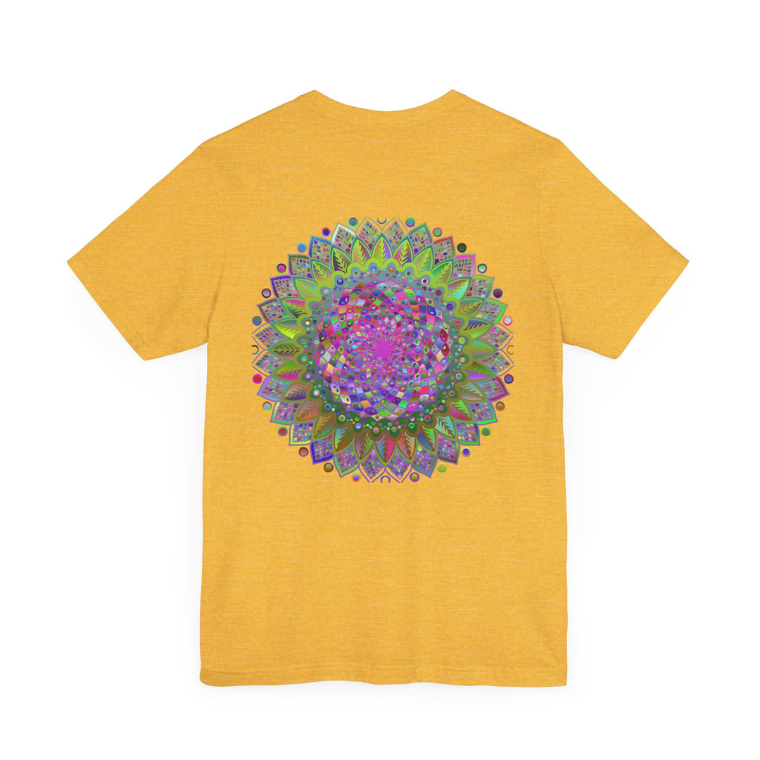 Spiritual mandala tee with serene and calming colors