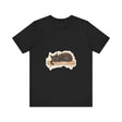 Beautiful black cat watercolor painting on a soft and comfortable t-shirt perfect for cat lovers and those who appreciate art