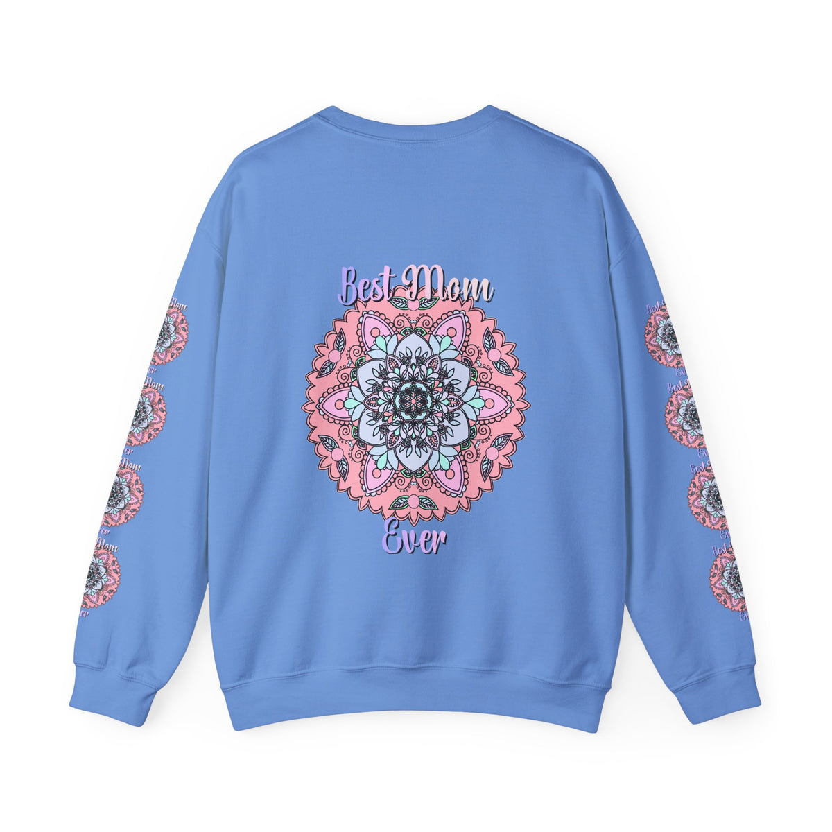 Felpa con stampa Mandala intricata "La mamma migliore di sempre"