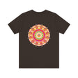 Vibrant Mandala Tee featuring intricate design in eye-catching colors promoting spiritual peace and harmony for a mindful and peaceful lifestyle