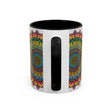Colorful mandala art mug with spiritual design, perfect for enjoying your favorite hot beverages in style and relaxation