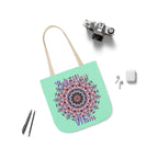 Mandala 'Love You Mom' Canvas Tote — Floral Mother's Day Gift Bag