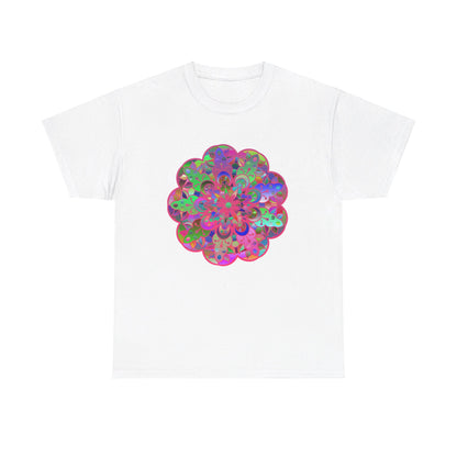 Mandala Art Yoga Mindfulness Tee on Unisex Heavy Cotton