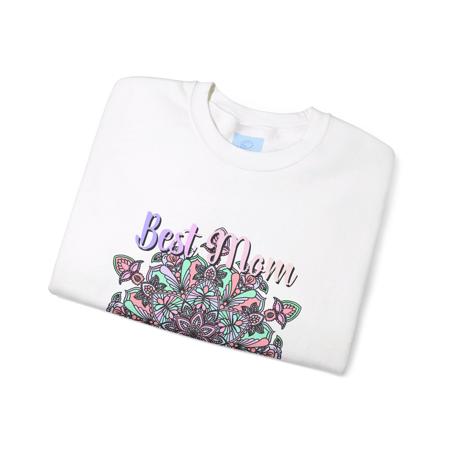 Cozy and stylish unisex crewneck sweatshirt with 'Best Mom Ever' design, perfect birthday gift for mom