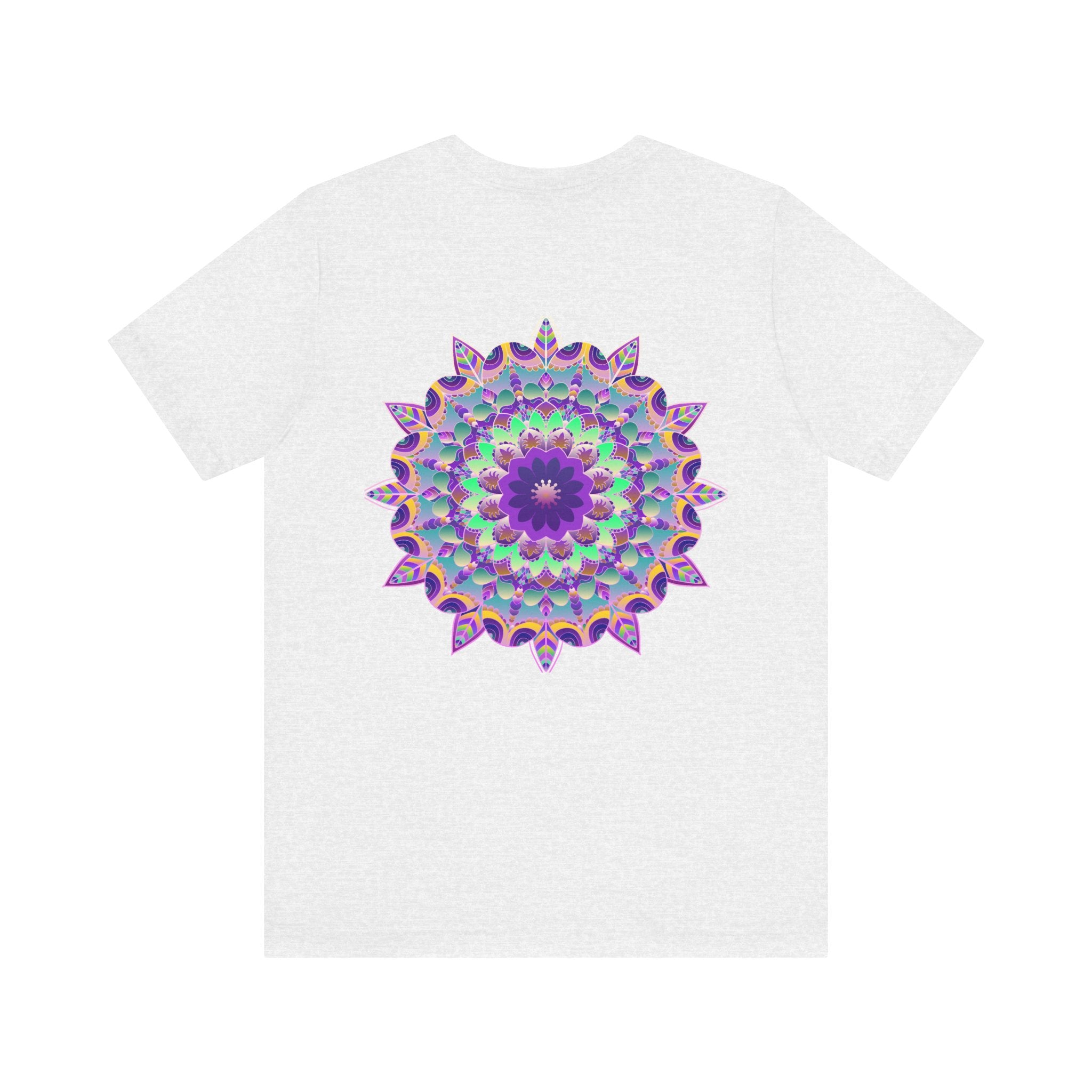 Detailed and vibrant Mandala Tee with spiritual design, perfect for embracing peace and positivity