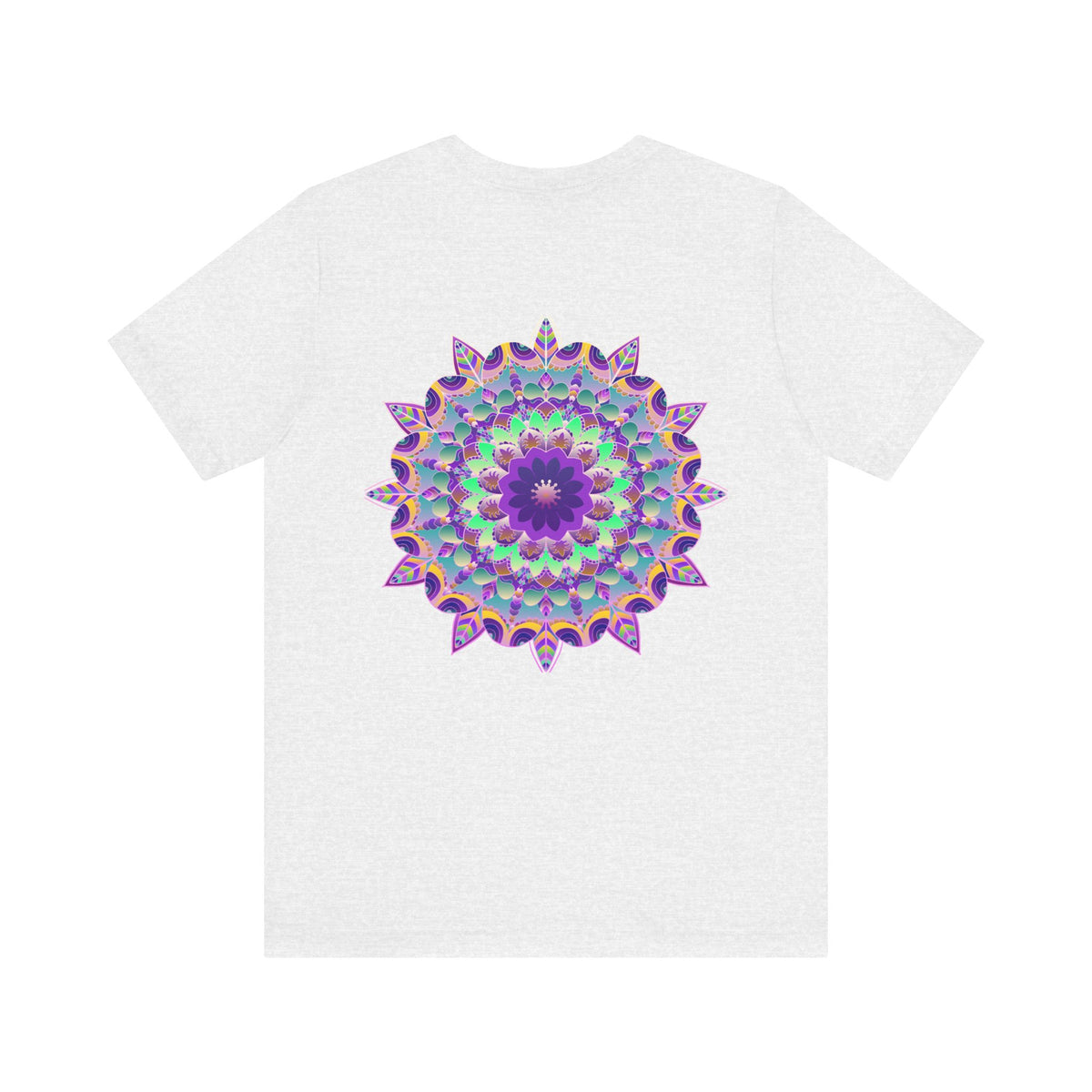 Detailed and vibrant Mandala Tee with spiritual design, perfect for embracing peace and positivity
