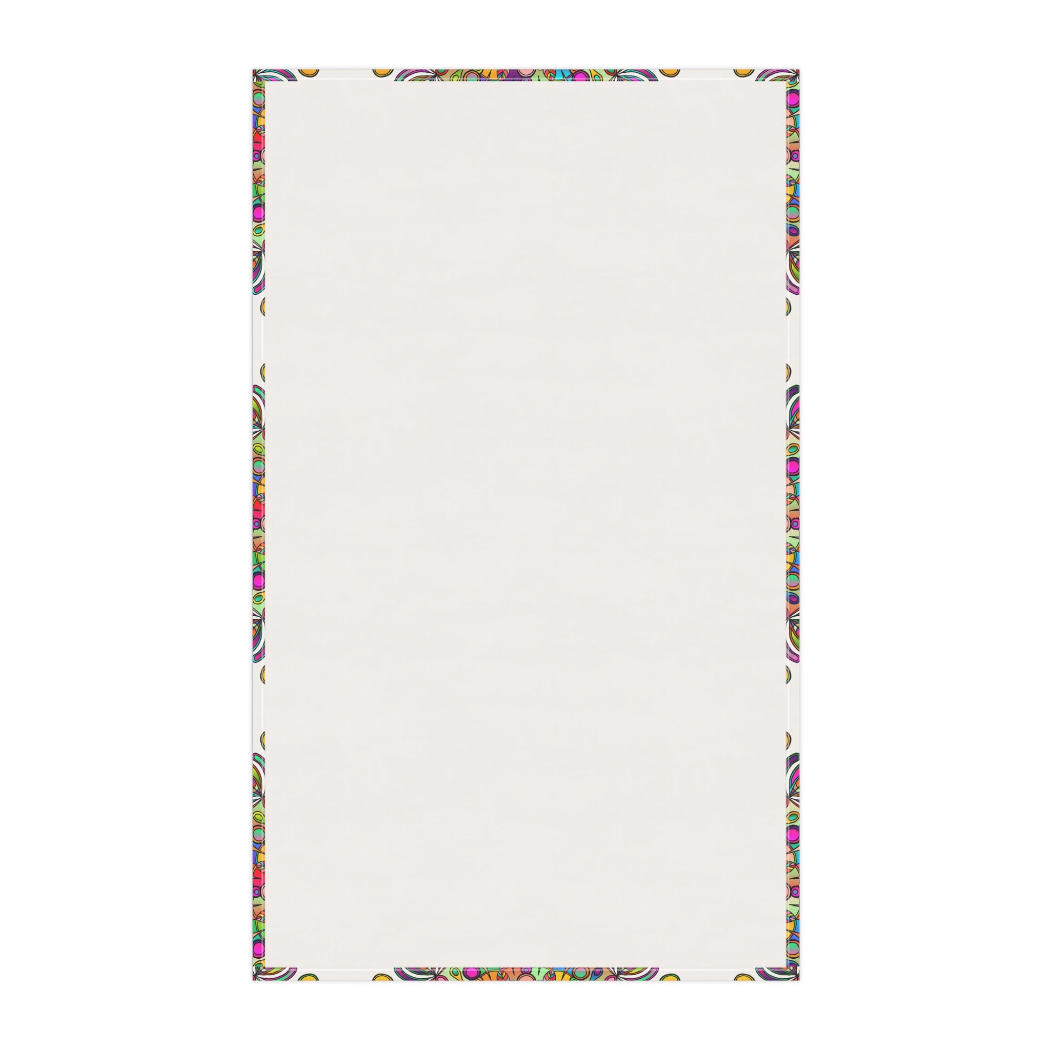 Intricate Mandala Design Cotton Tea Towels for Lively Kitchens