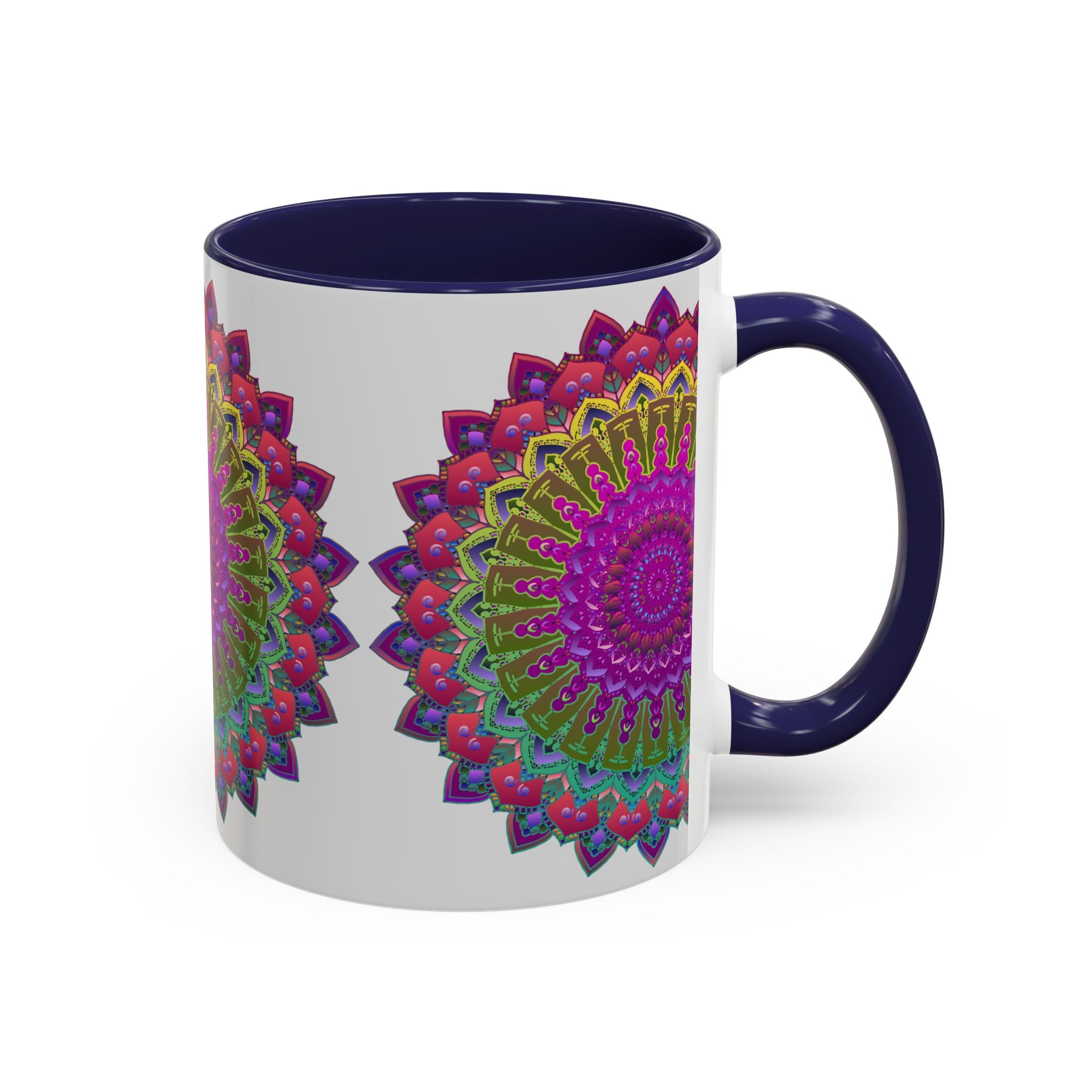 Vibrant Mandala Art Mug with Intricate and Colorful Design