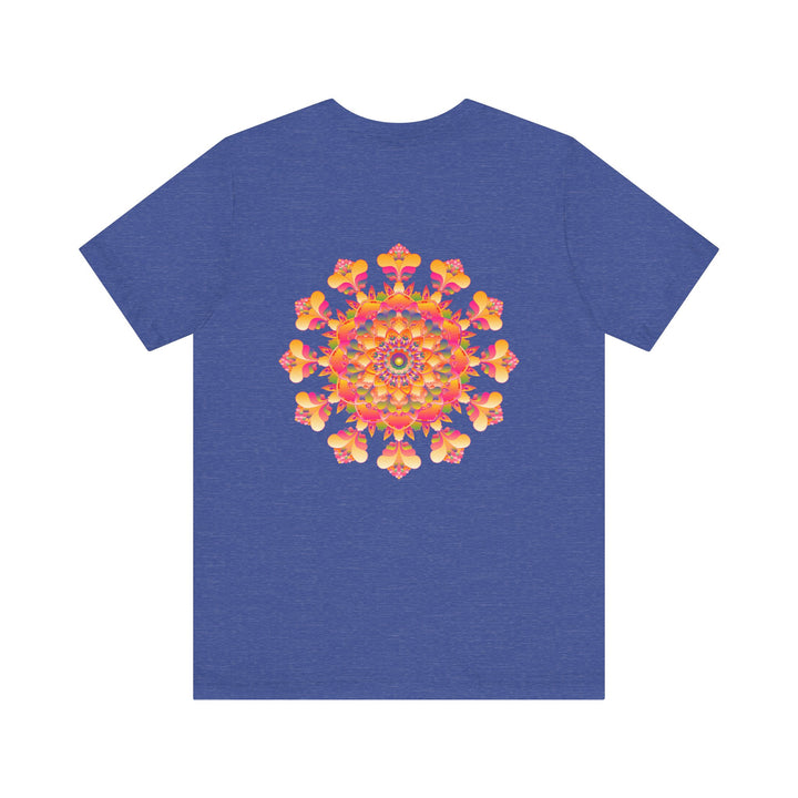 Vibrant Mandala Tee with intricate colorful design, representing spiritual peace and harmony, perfect for bringing positive energy and mindfulness into your wardrobe